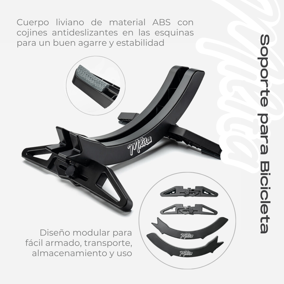 Soporte de piso para bicicleta de Ruta y Montaña