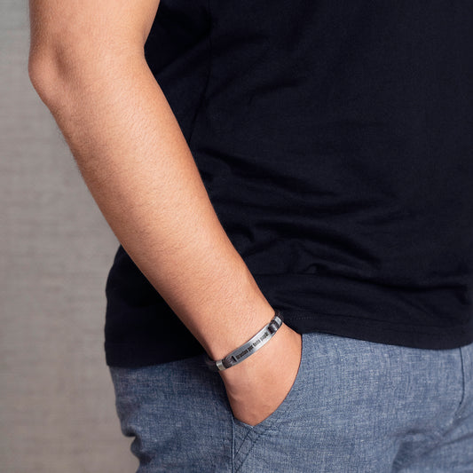 Pulsera en cuero Stone